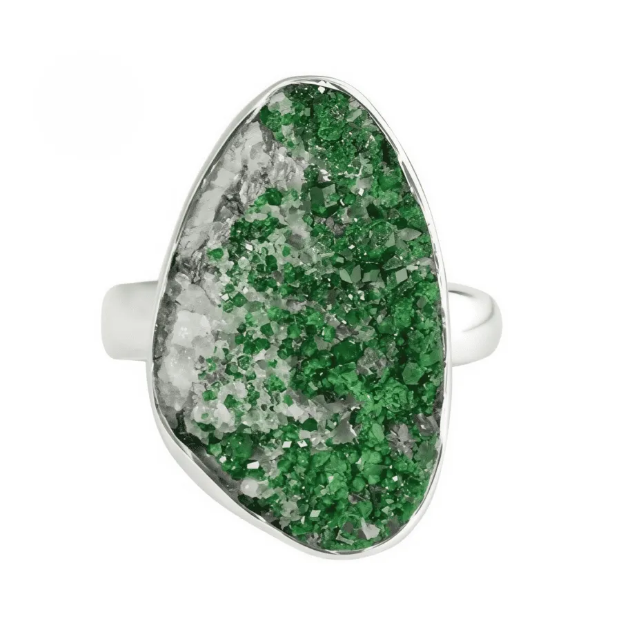 Ženski srebrni prsten MIDORI, Uvarovit