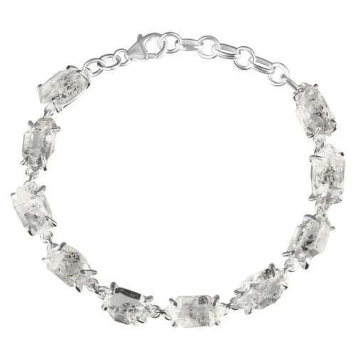 Damenarmband aus Silber POLARIS, Herkimer Diamant