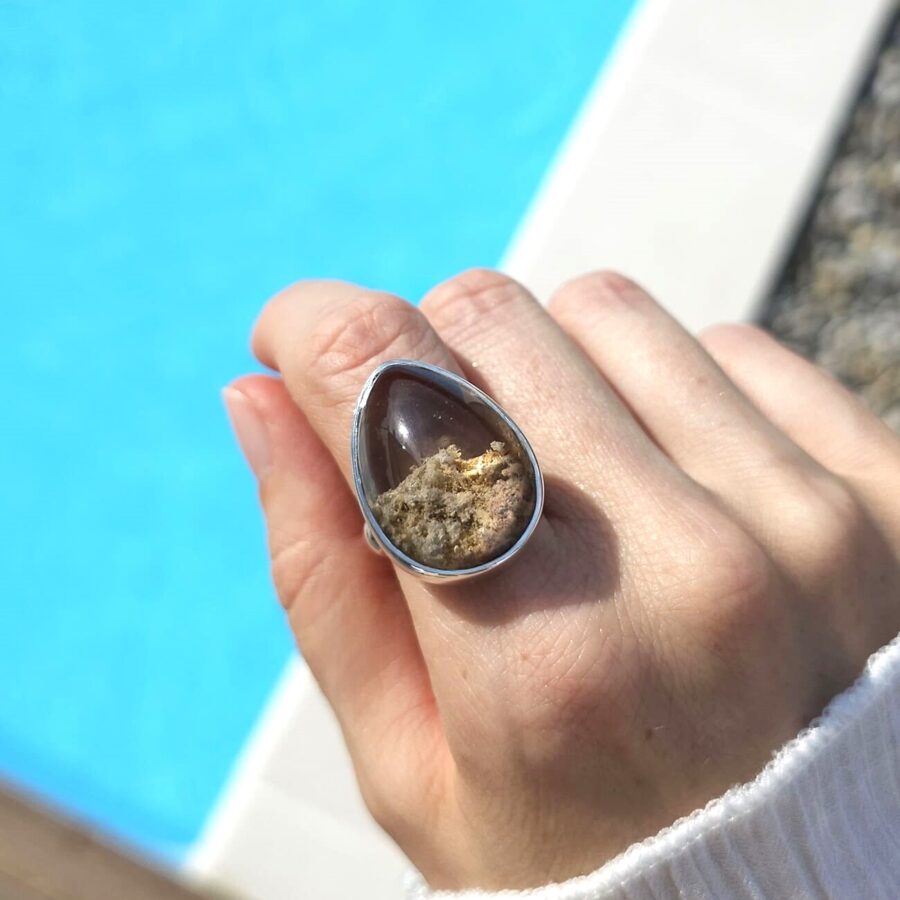 Damenring aus Sterlingsilber FAWN, Lodalit