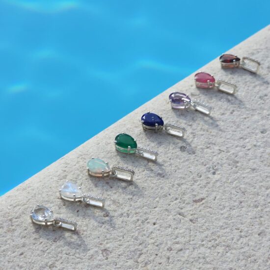 Damen-Anhänger aus Sterlingsilber BIRTHSTONE