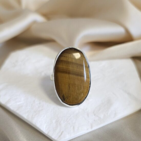 Ženski prstan iz srebra NAVI, Tigrovo Oko