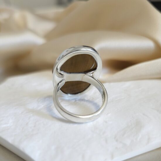 Ženski prstan iz srebra NAVI, Tigrovo Oko