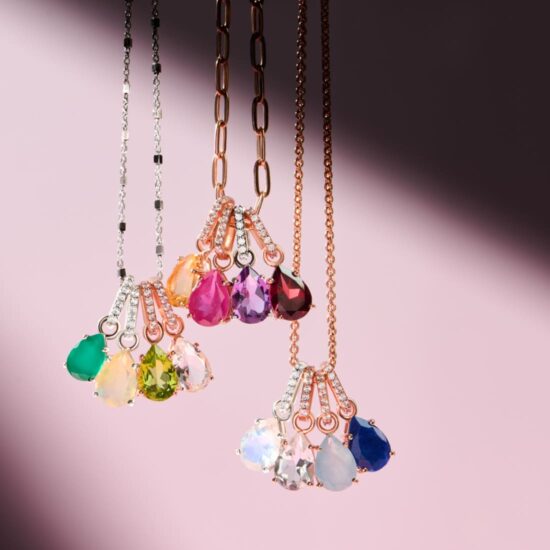 Damen-Anhänger aus Sterlingsilber BIRTHSTONE