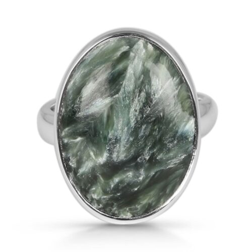 Ženski prstan iz srebra RUNA, Serafinit