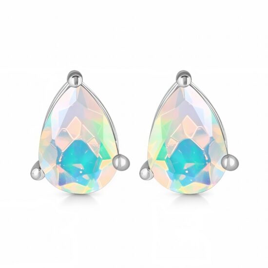 Silberne Damenohrringe MINA, Äthiopischer Opal Silberne Damenohrringe MINA, Äthiopischer Opal