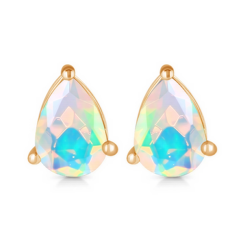 Silberne Damenohrringe MINA, Äthiopischer Opal Silberne Damenohrringe MINA, Äthiopischer Opal