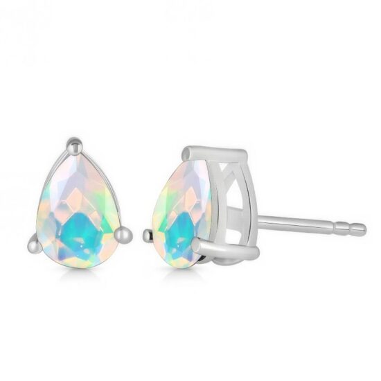 Silberne Damenohrringe MINA, Äthiopischer Opal Silberne Damenohrringe MINA, Äthiopischer Opal