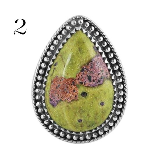 Ženski srebrni prsten AZRAEL, Atlantisit