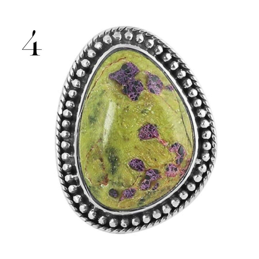 Ženski srebrni prsten AZRAEL, Atlantisit