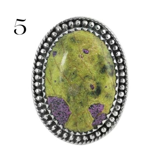 Ženski srebrni prsten AZRAEL, Atlantisit