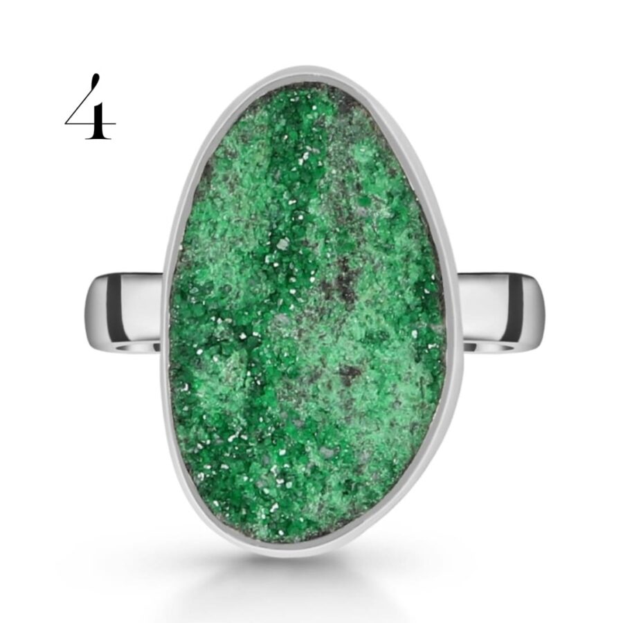 Ženski srebrni prsten MIDORI, Uvarovit