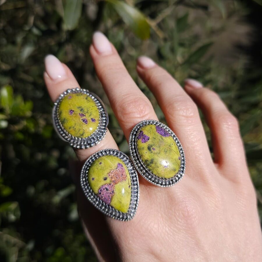 Ženski srebrni prsten AZRAEL, Atlantisit