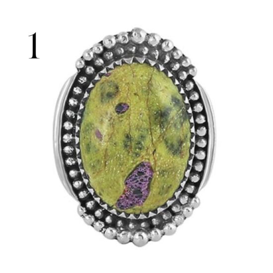 Ženski srebrni prsten AZRAEL, Atlantisit