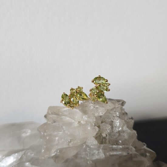 Damen Silberohrringe ORTEGA, Peridot