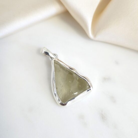 Ženski obesek iz srebra CELESTIAL, Libijski Zlati Tektit