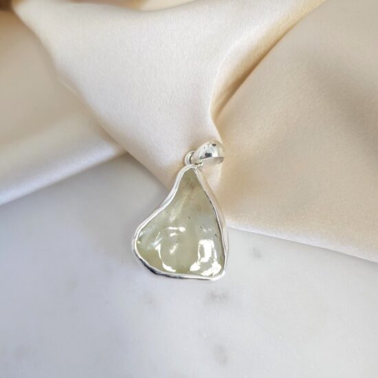 Ženski obesek iz srebra CELESTIAL, Libijski Zlati Tektit