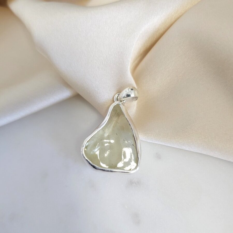 Ženski obesek iz srebra CELESTIAL, Libijski Zlati Tektit