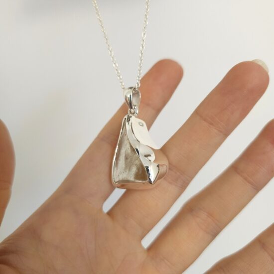 Ženski obesek iz srebra CELESTIAL, Libijski Zlati Tektit