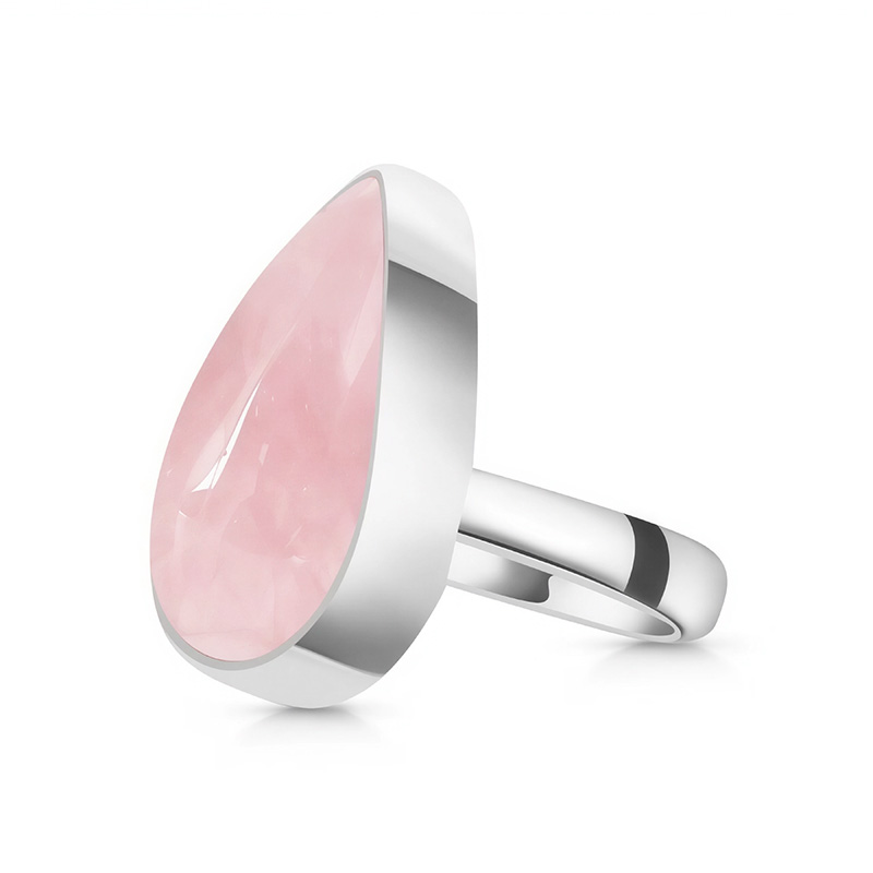 Ženski srebrni prsten AHAVA, Roževec Ženski srebrni prsten AHAVA, Roževec