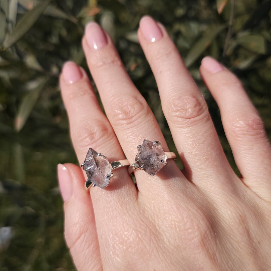 Prstan Raw Beauty - Herkimer diamant - Seraphina Prstan Raw Beauty - Herkimer diamant - Seraphina