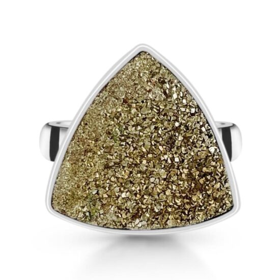 Damenring aus Sterlingsilber BRIGHT, Spektropyrit