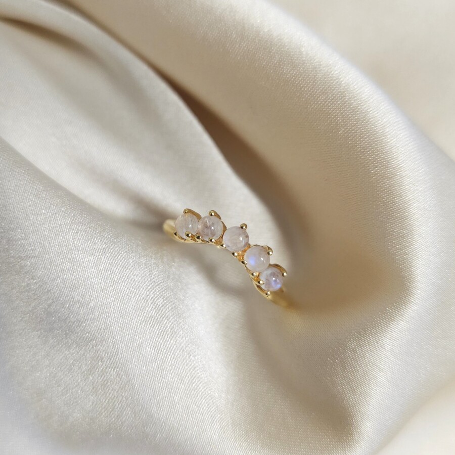 Damenring aus Silber KAI, Mondstein Damenring aus Silber KAI, Mondstein