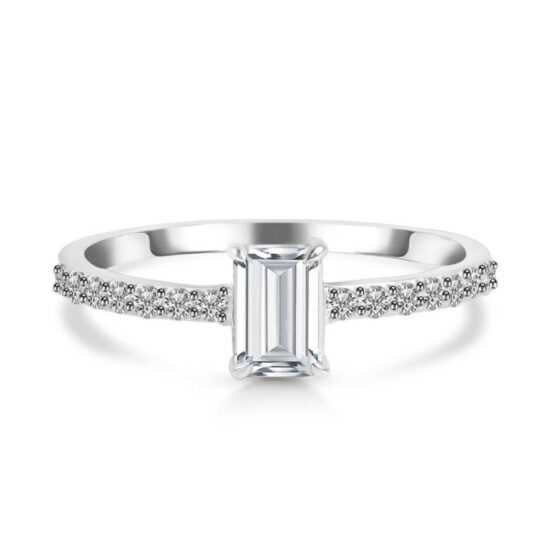 Ženski prstan iz srebra PALOMA, Kamena strela in Beli Topaz Ženski prstan iz srebra PALOMA, Kamena strela in Beli Topaz