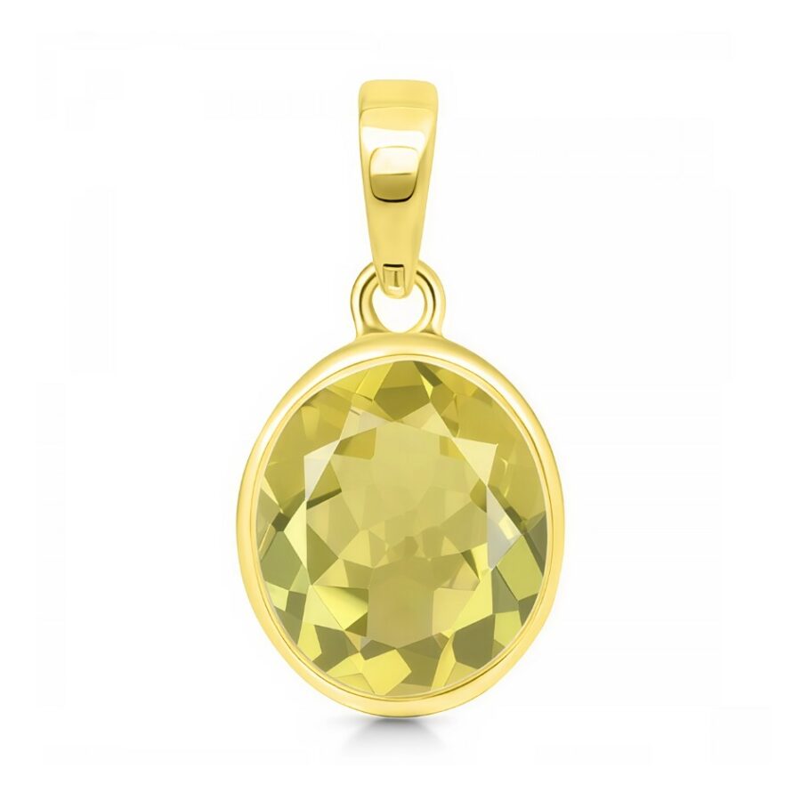 Damenanhänger aus Sterlingsilber AMALFI, Zitronenquarz