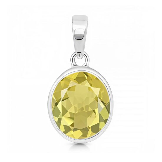 Damenanhänger aus Sterlingsilber AMALFI, Zitronenquarz