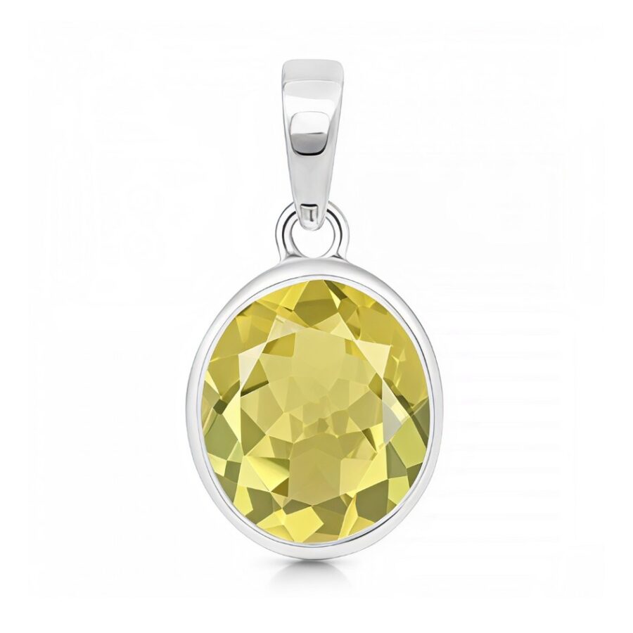 Damenanhänger aus Sterlingsilber AMALFI, Zitronenquarz