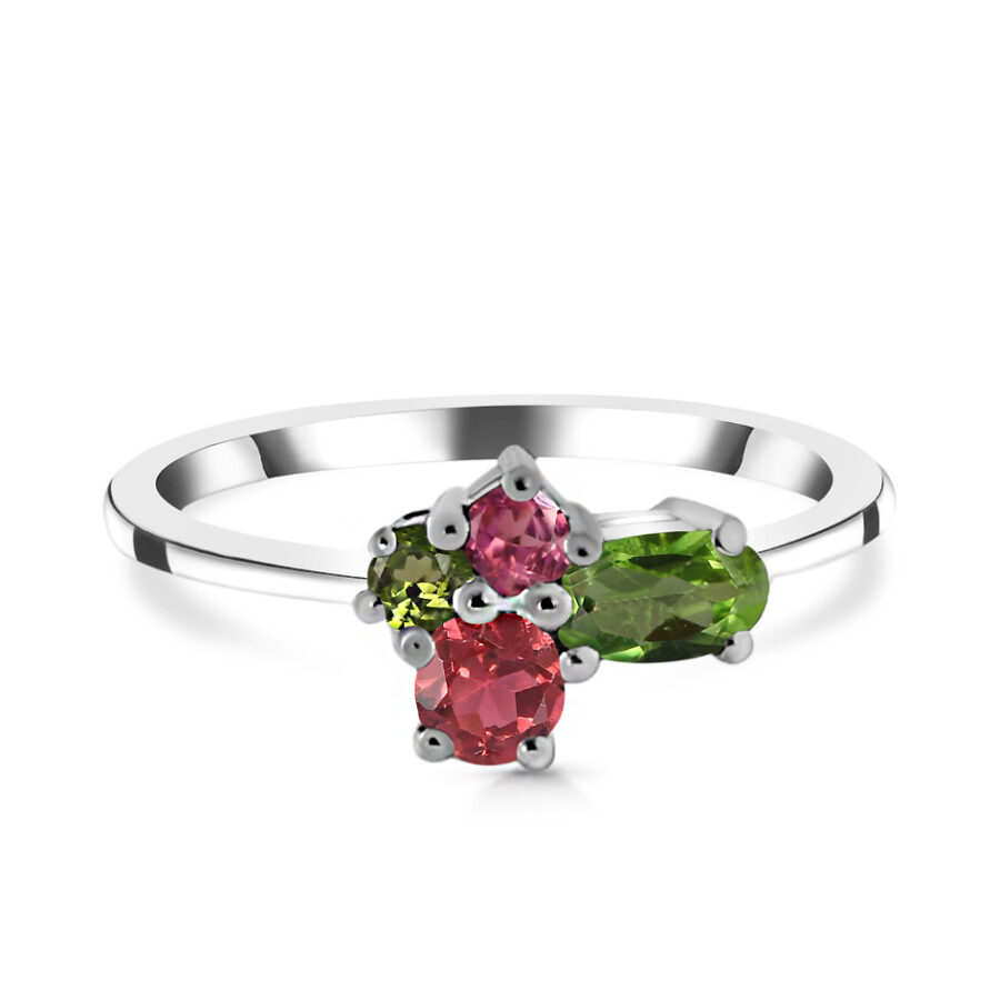 Ženski prstan iz srebra SARAH, Turmalin