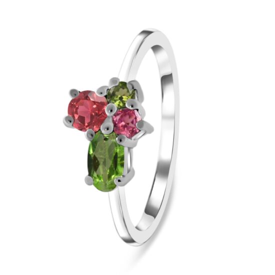 Ženski prstan iz srebra SARAH, Turmalin