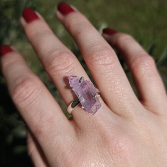 Damenring aus Sterlingsilber ETERNAL, Kunzit Damenring aus Sterlingsilber ETERNAL, Kunzit