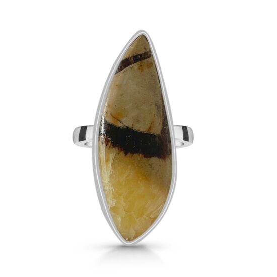 Unikaten ženski prstan iz srebra DRACO, Septarian