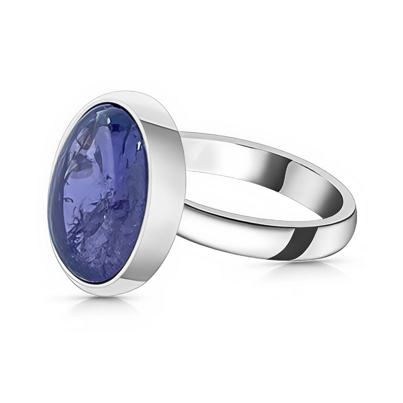 Ženski srebrni prsten LUCA, Tanzanit