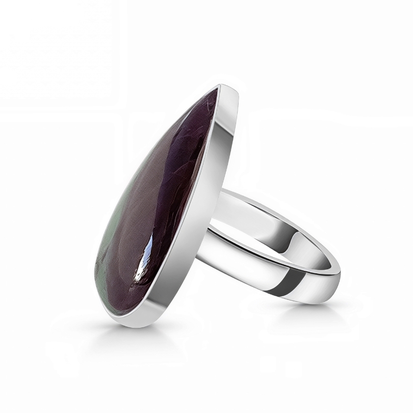 Ženski prstan iz srebra ANTARES, Rubin Zoisit