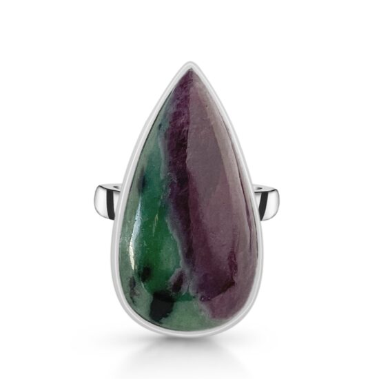 Ženski prstan iz srebra ANTARES, Rubin Zoisit