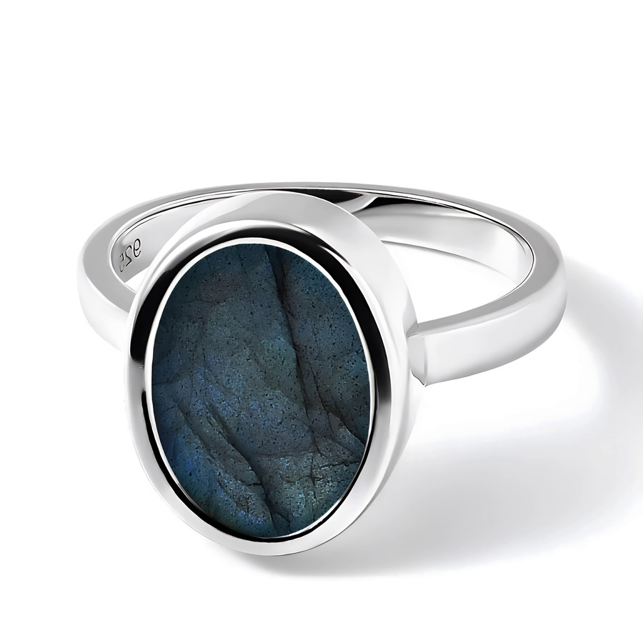 Ženski prstan iz srebra OASIS, Labradorit Ženski prstan iz srebra OASIS, Labradorit