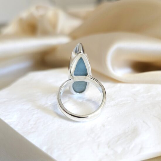 Ženski prstan iz srebra ATLANTIS V, Larimar Ženski prstan iz srebra ATLANTIS V, Larimar